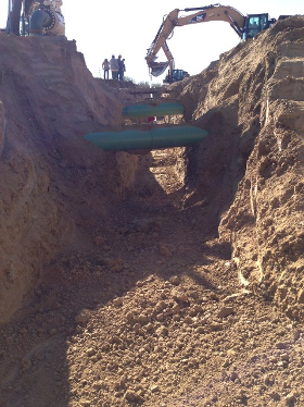 Pipes thru the dirt Pipes thru the dirt